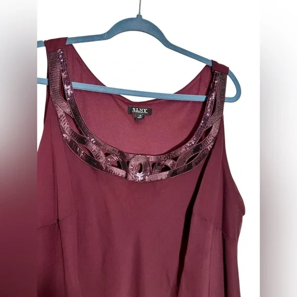 Tiered & Timeless SLNY Chiffon Jacket Dress Size 18 - Picture 7 of 12